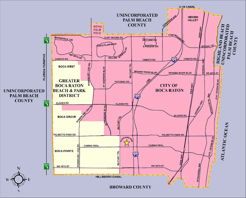 Boca Raton Map Neighborhoods